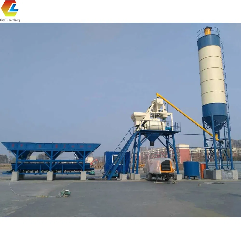 High Capacity Concrete Batching Mixing Plant Stationary Concrete Batching Station