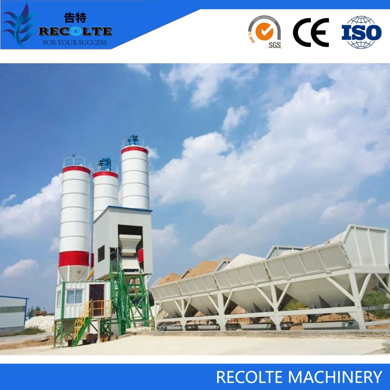 Pioneering Precast Excellence! Foundation Free Concrete Batching Plant &amp; Concrete Mixing Plant Hzs60d M3/H