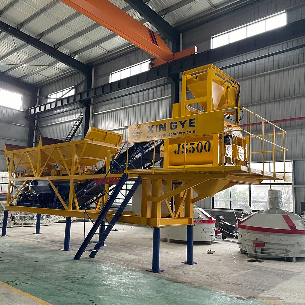 25m3/H Continuous Mobile Concrete Plant with Mixing Cement Mixtures Concrete Mortar