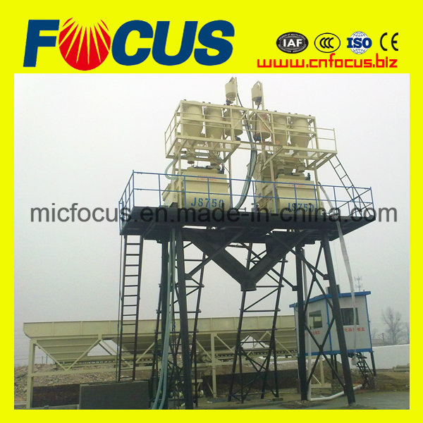 Modular Concrete Mixing Plant, Hzs35 Lift Hopper Concrete Batching Plant