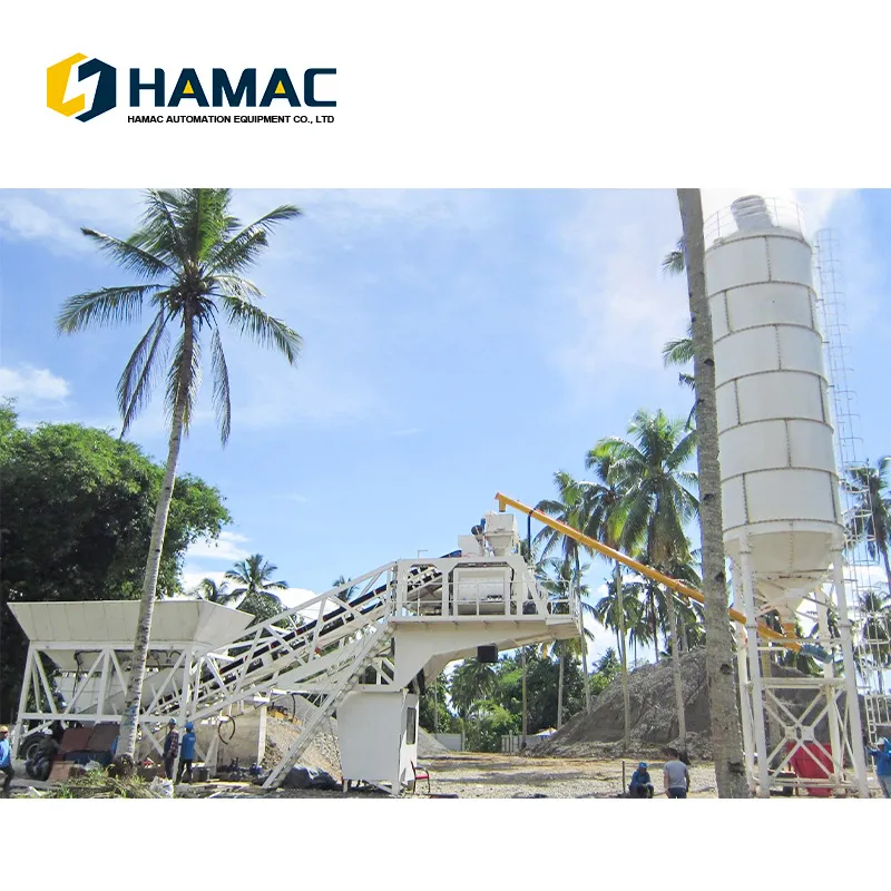 35m3/H Full Automatic Mobile Concrete Batching Plant
