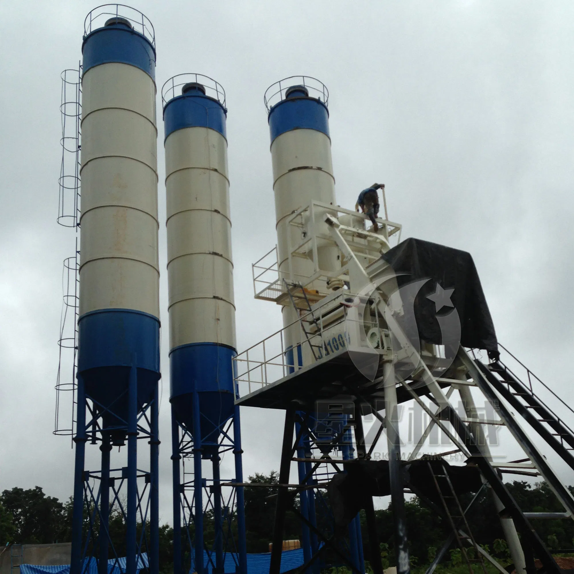 Hot Sale Small 50m3/H Mini Prefabricated Modular Portable Concrete Batching Plant