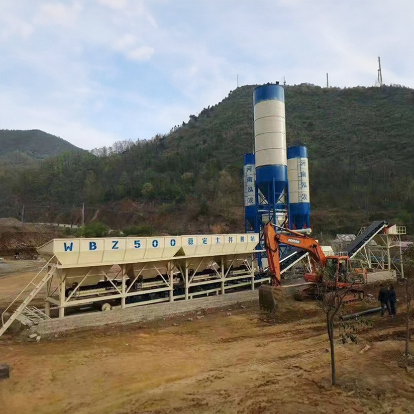 China Customized Stabilized Soil Mixing Plant Continuous Dry Mixing Plant Concrete Batching Plant Auto with Belt