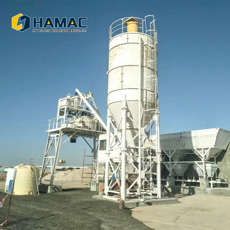 3 Bin Batch Type Concrete Batching Plant Stationary Automated Batching Systems Aggregate Dosing System