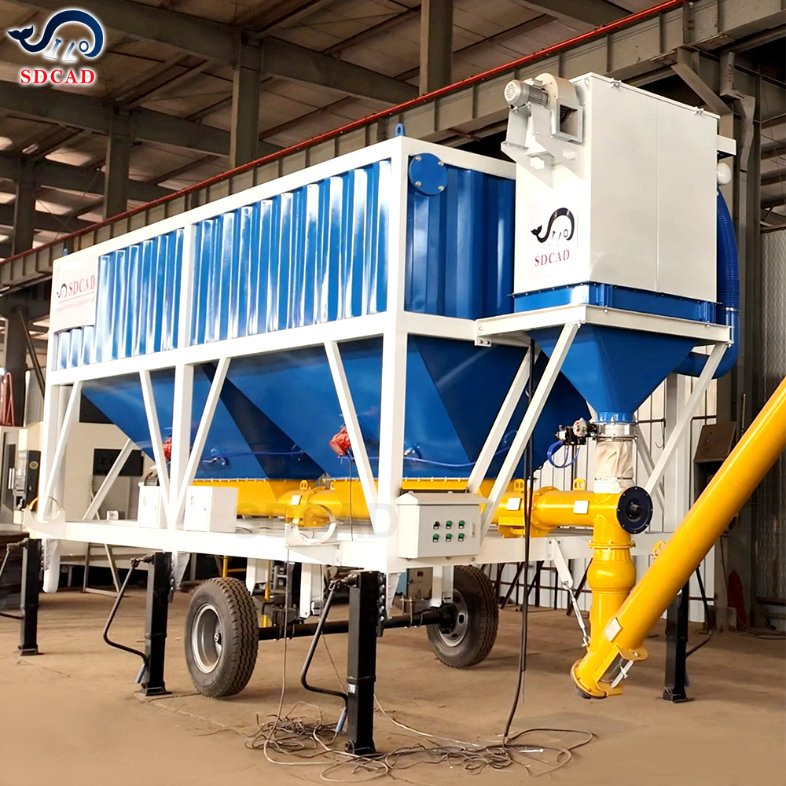Portable Concrete Mixing Plant for Infrastructure &amp; Road Construction
