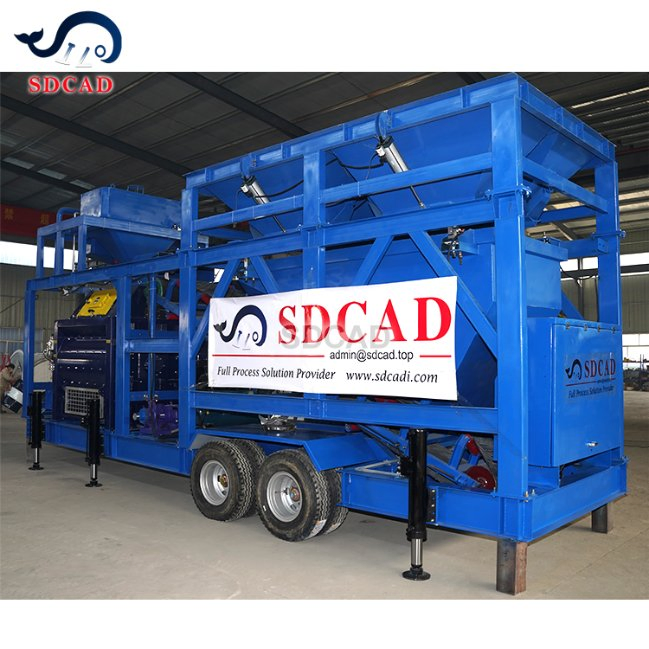 Small Precast Ready Mix Mobile Concrete Batching Plant Electric Hydraulic Concrete Plant