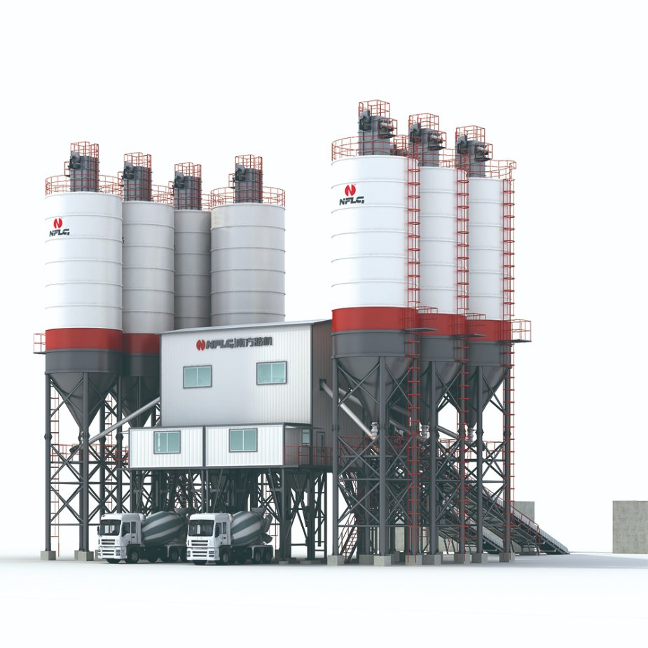 90 Cu M3 Truckmounted Compact Concrete Batching Plant