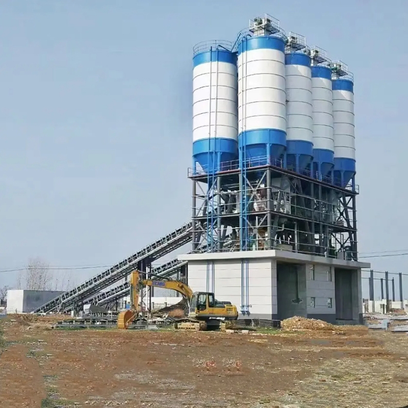 Construction Machinery Cement Plant 180 Cubic Meters Concrete Mixing Plant