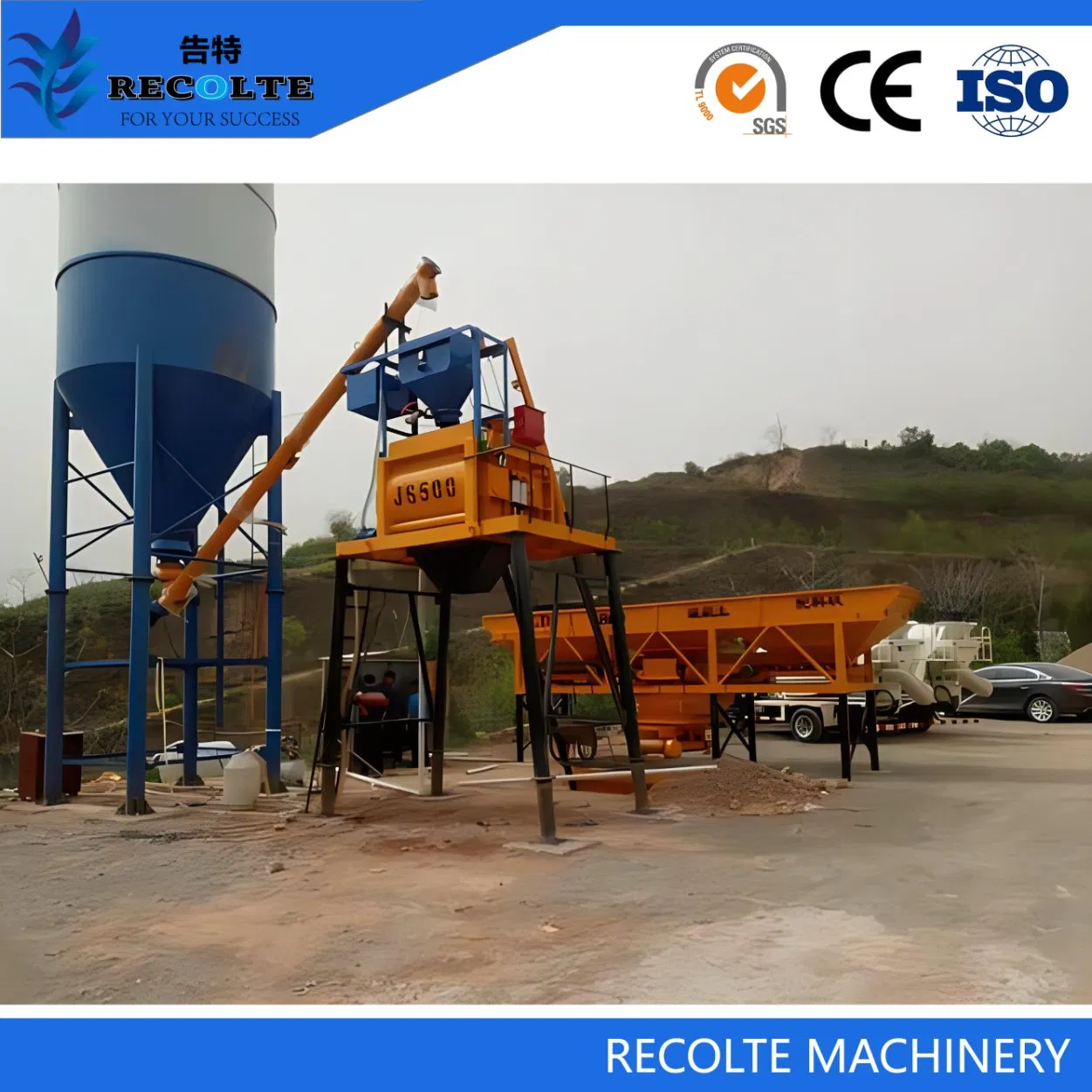 25 40 60 M³/H Automated Concrete Mixing Plant: Streamlined Production / Concrete Batching Plant