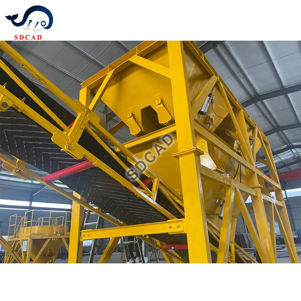 Automatic Mobile Production Line for High Capacity Concrete Mixing Dry Concrete Batching Plant