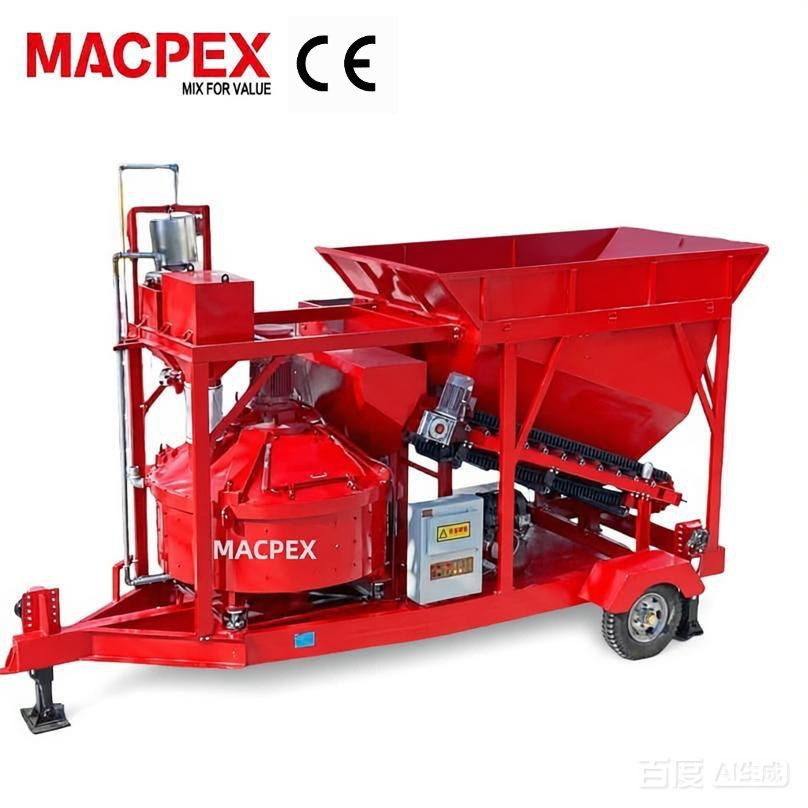 Small Planetary Mixer Portable Mobile Concrete Batching Plant with 25m3 to 90m3