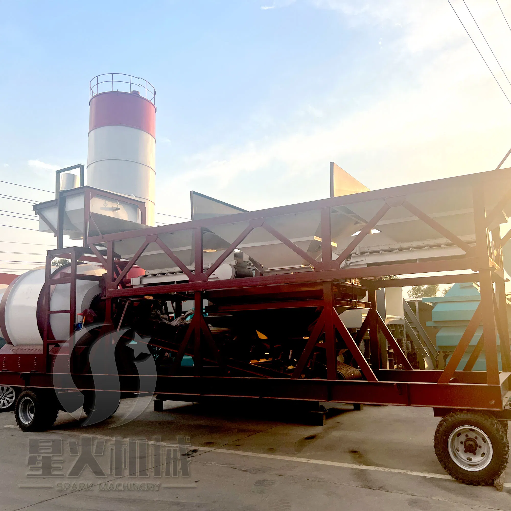 Mini Mixing Automated Precast 35m3/H Portable Ready Mobile Concrete Batching Plant