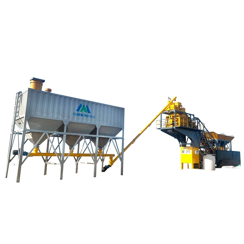 Portable Reliable Continuous Automated Mterial Mobile Mix Concrete Batching Plant for Road