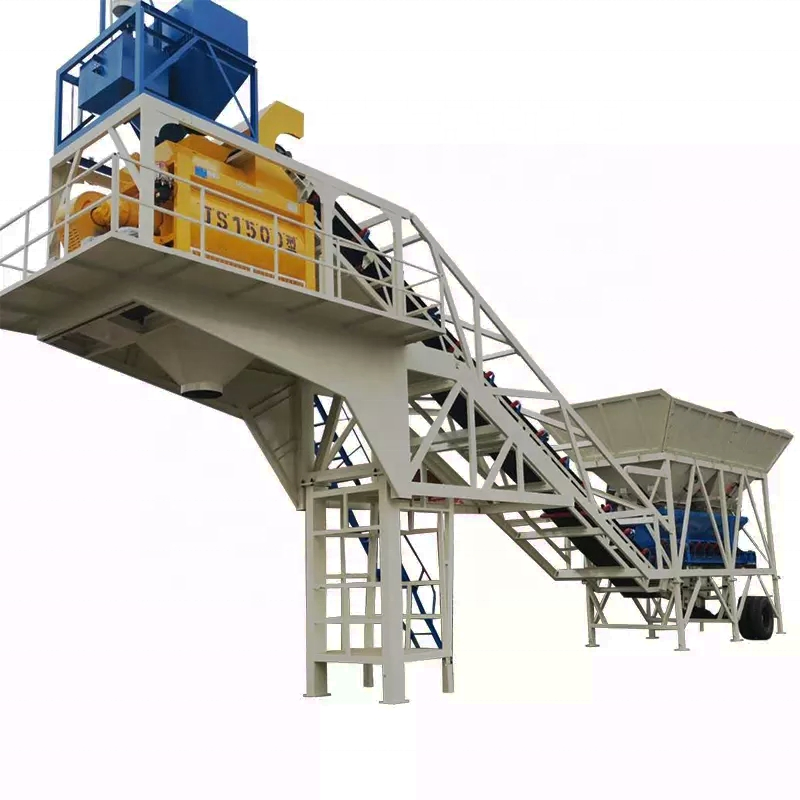 Fast-Movable &amp; Portable Mobile Mix Cement Plant Ready Mixed Station Concrete Batching/Mixing Plant From China Manufacturer
