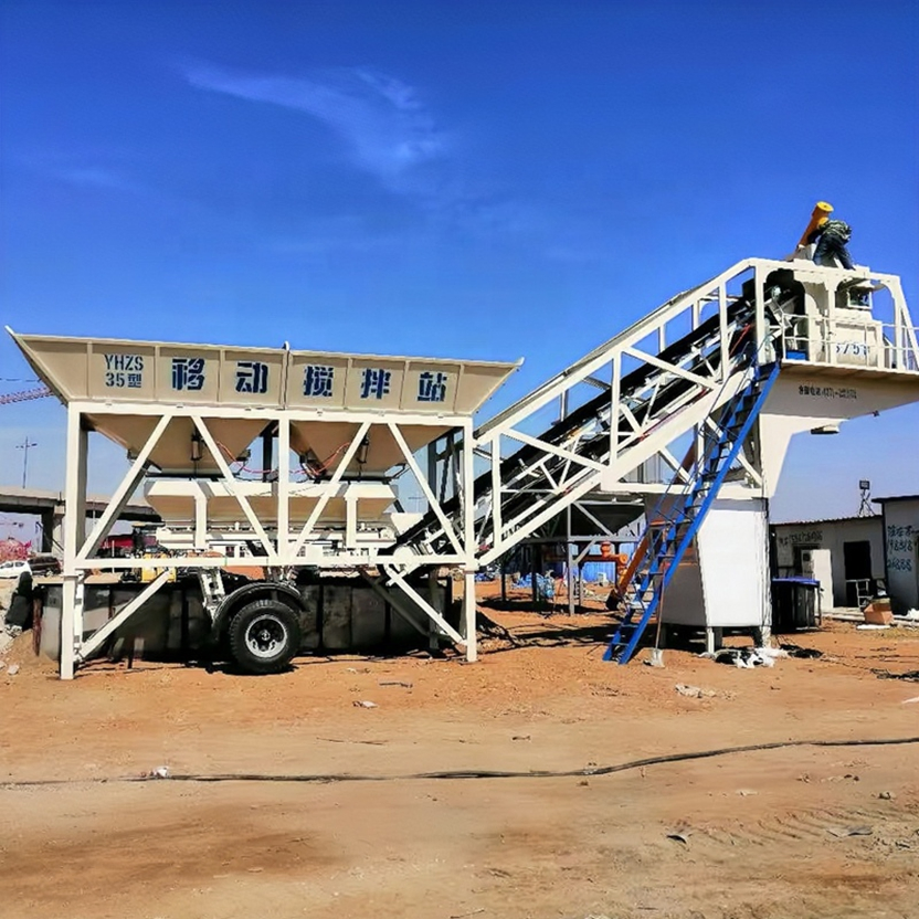 25m³/H 35m³/H 50m³/H Small Scale Manufacturing Plants for Sale Concrete Batching and Mixing Plant