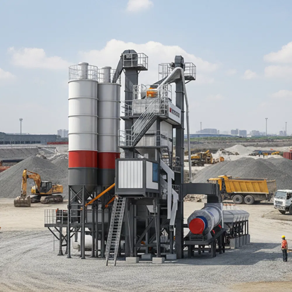 160t/H Road Construction Asphalt Mixing Plant Mobile Asphalt Mixing Station Bitumen Mixing Plant