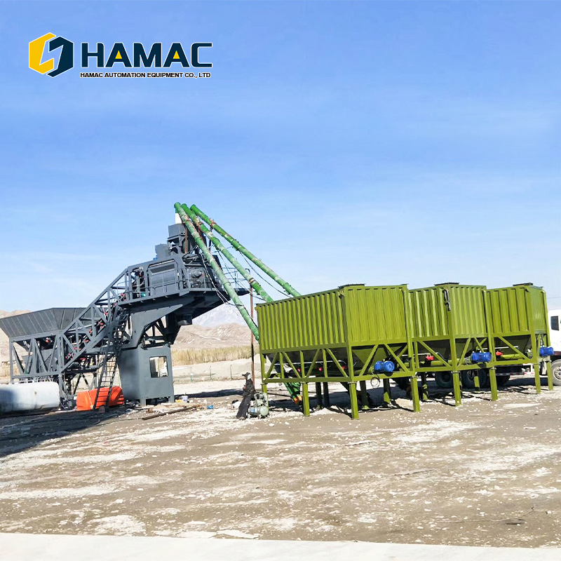35m3/H Full Automatic Mobile Concrete Batching Plant