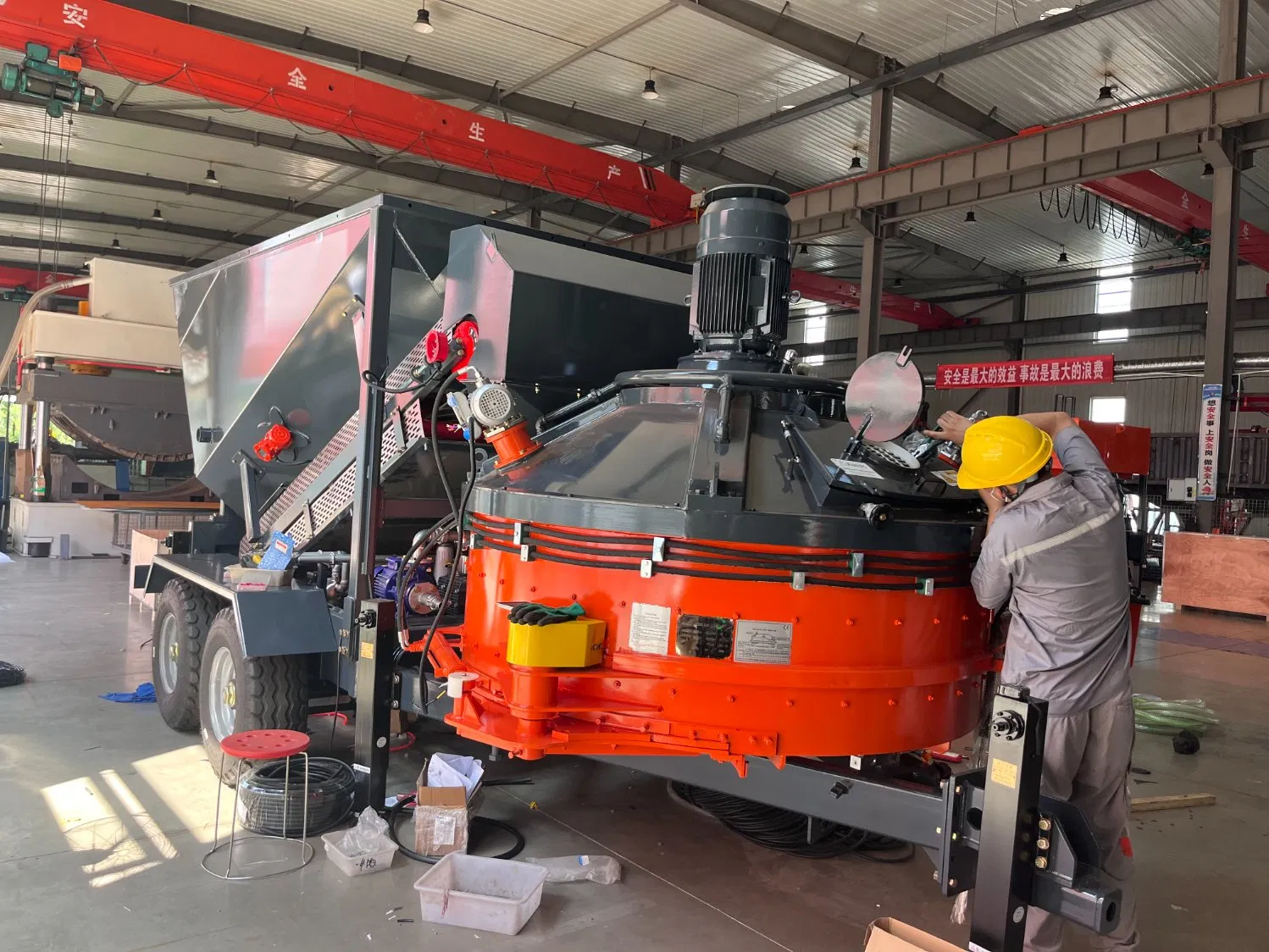 Sddom Factory 15m3/H Small Mobile Wet Concrete Mix Batching Plant for Sale