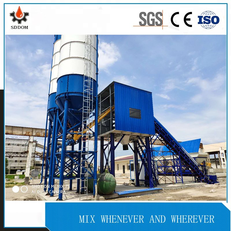 Hzs25 Engineering Construction Equipment Concrete Mixer Machinery Concrete Mixing Plant with Twin Shaft Concrete Mixer