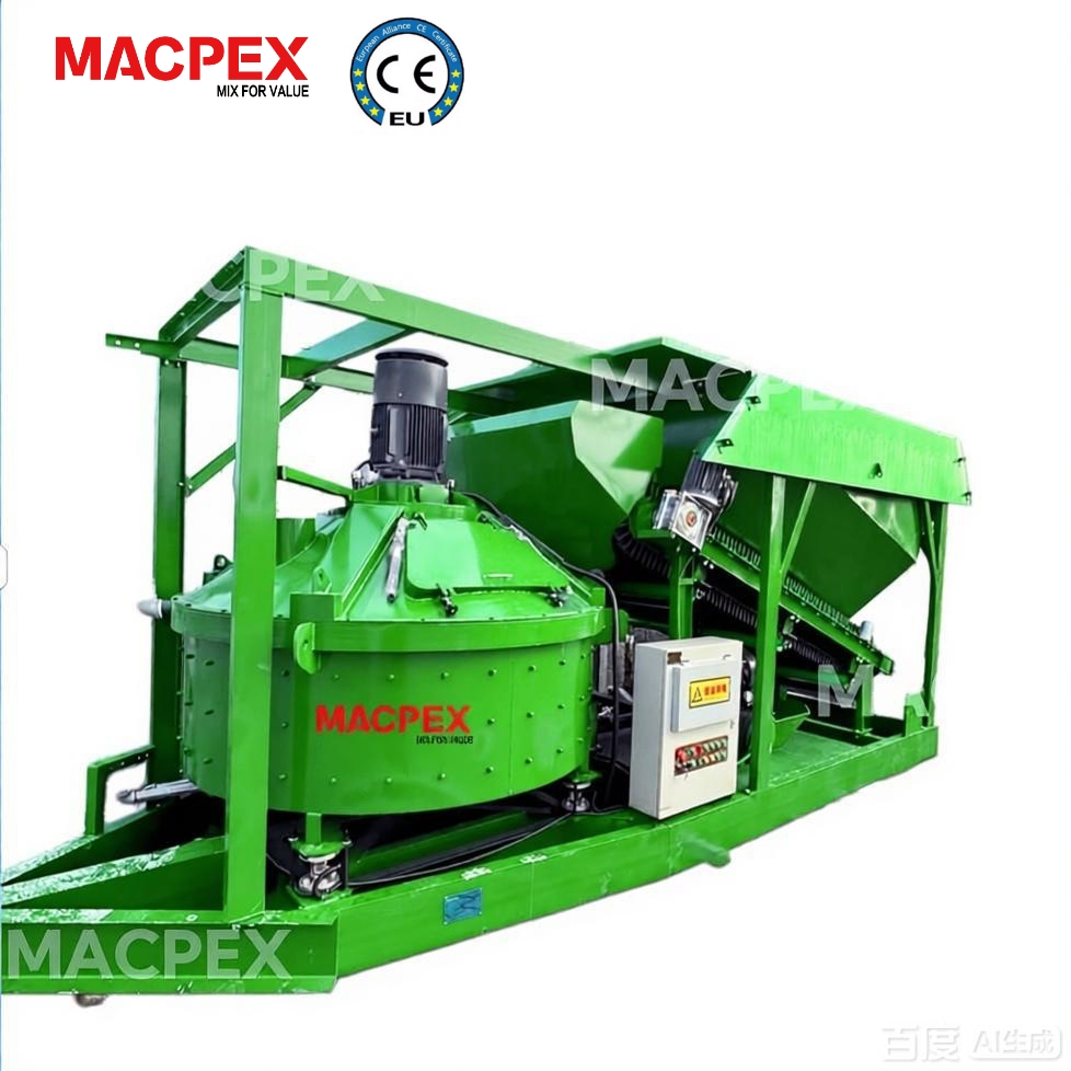Small Planetary Mixer Portable Mobile Concrete Batching Plant with 25m3 to 90m3