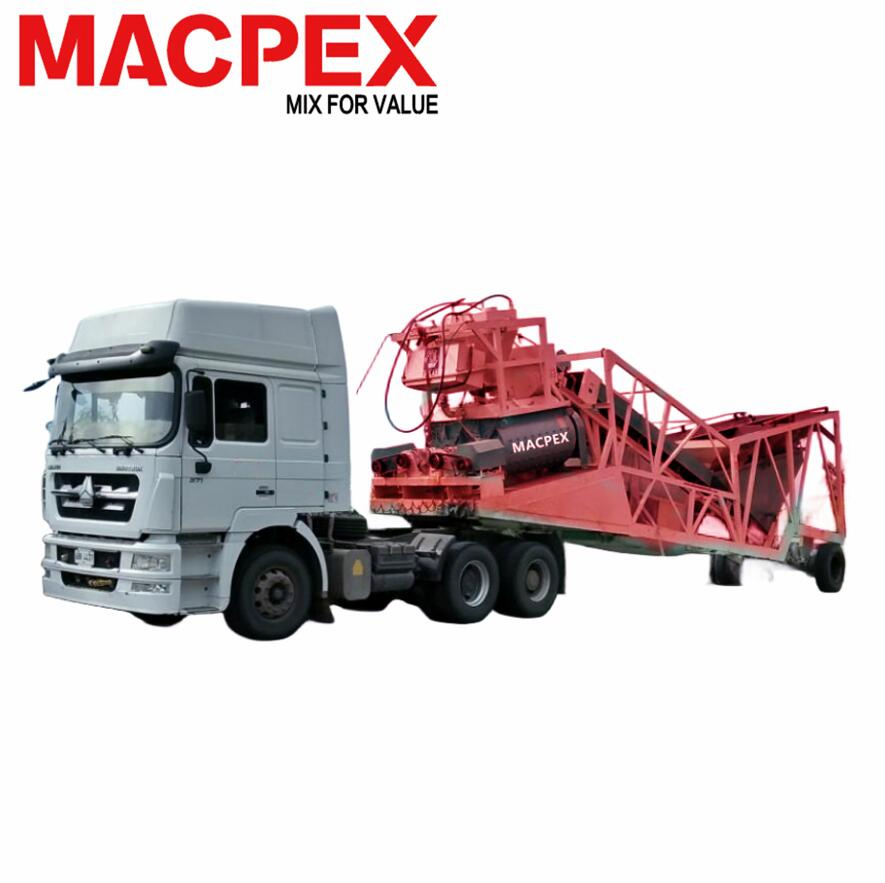 Small Concrete Mixing Plant with Twin Shaft Mixer