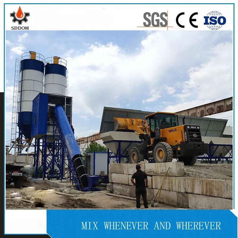 China Factory Price 35m3/H Twin Shaft Concrete Mixer Batching Plant for Sale