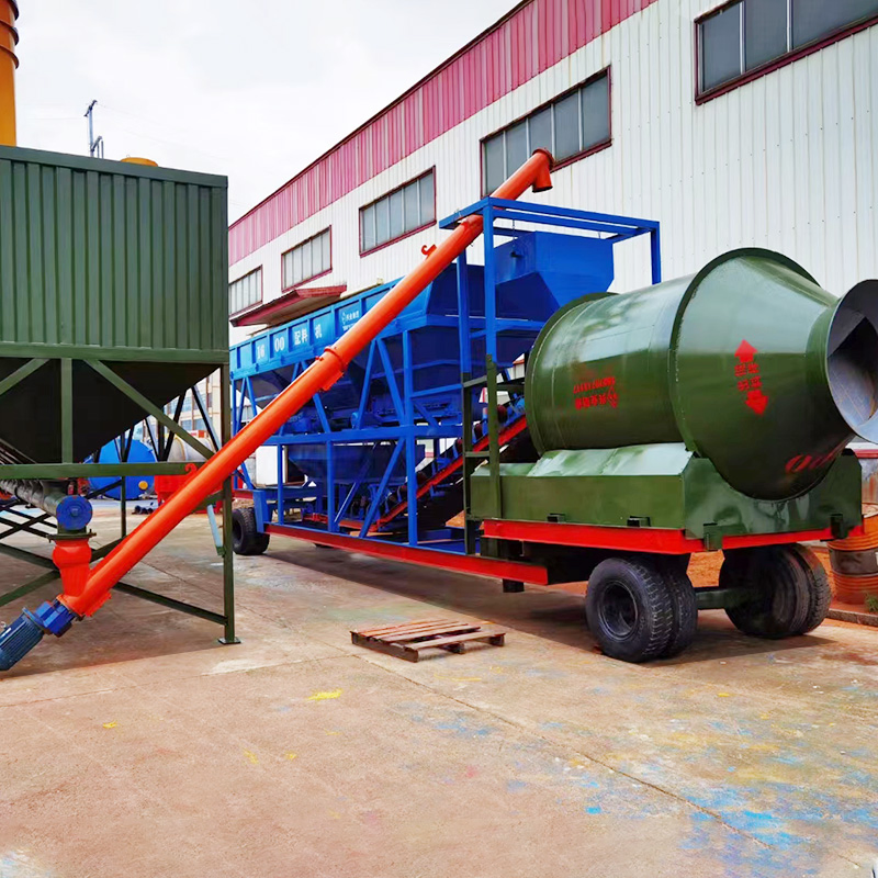 Portable Mobile Drum Concrete Mixer Batching Plant for Sale