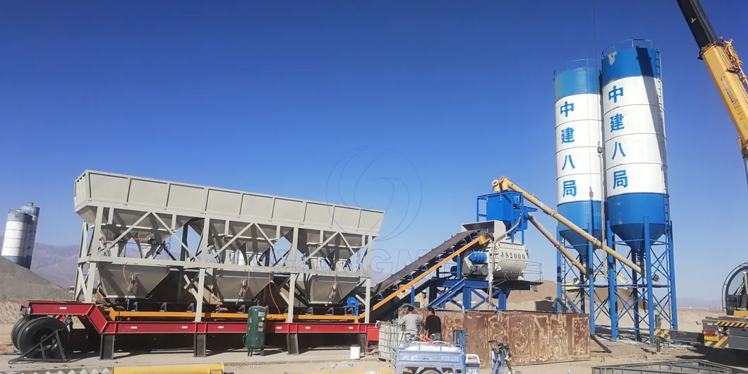 Mobile Concrete Mixing Plant