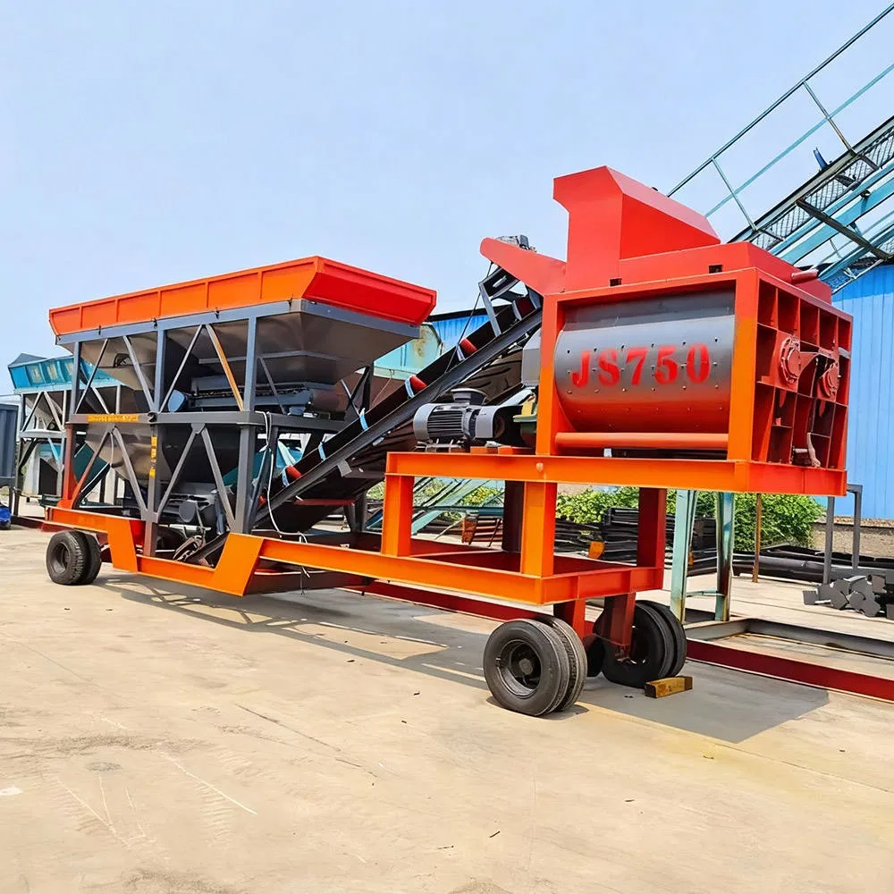 Factory Price Compact Mobile Concrete Batching Mixing Plant Concrete Plant for Sale