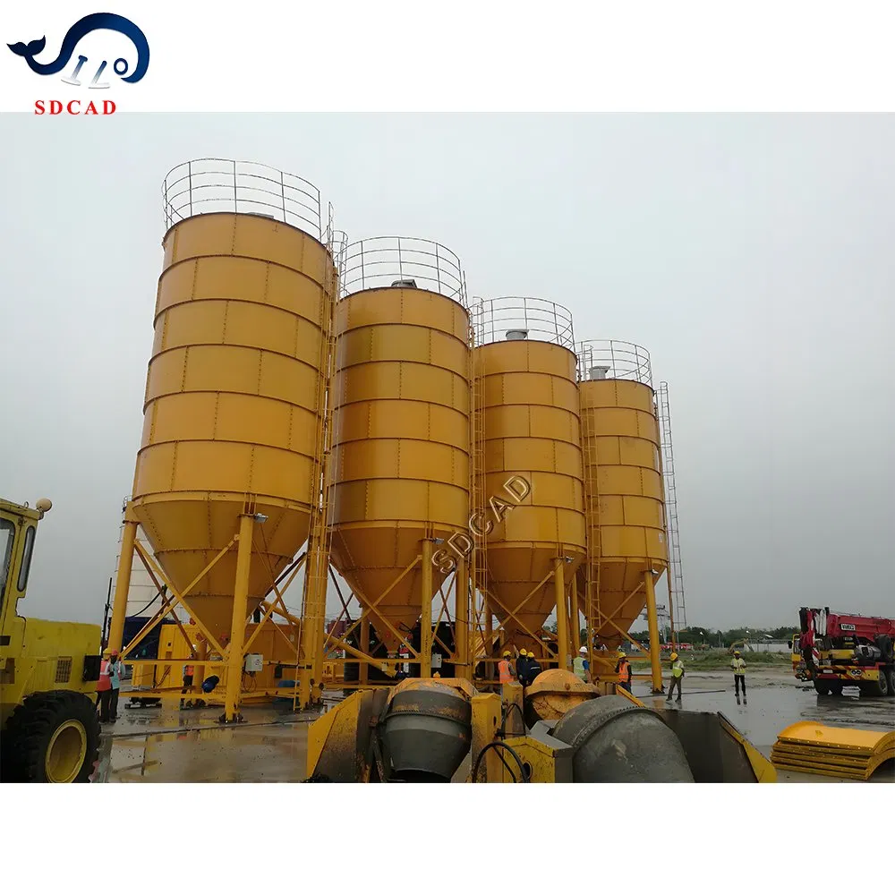 Ready Mix Mobile Concrete Batching Plant Price with Cement Silo Cement Batching Plant