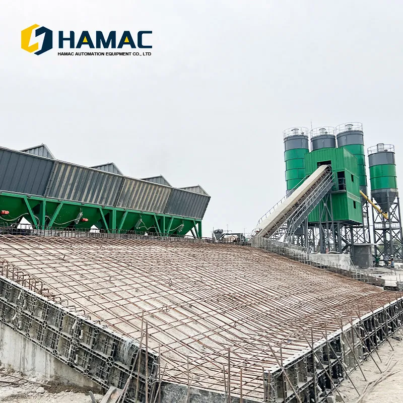 Hzs25 35 50 60 75 90 120 Capacity Precast Concrete Dry Wet Batching Mixing Plant Station Equipment
