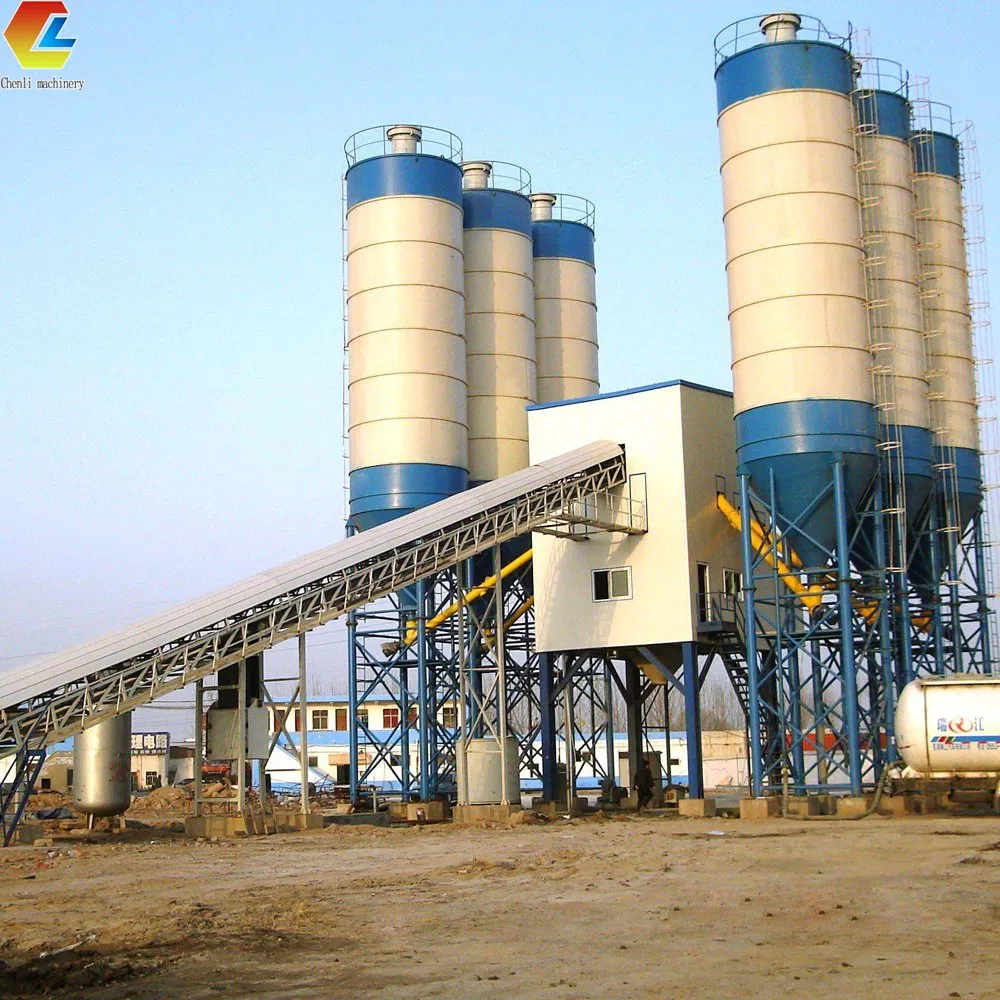 High Capacity Concrete Batching Mixing Plant Stationary Concrete Batching Station