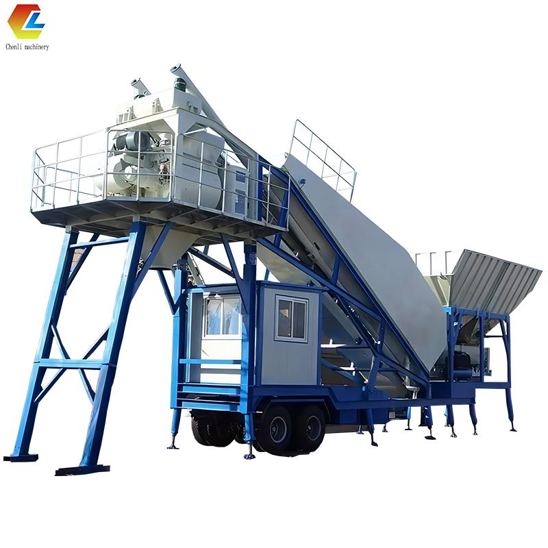 Concrete Batching Plant Monting on Truck Barge-Mounted Concrete Mixing Plant