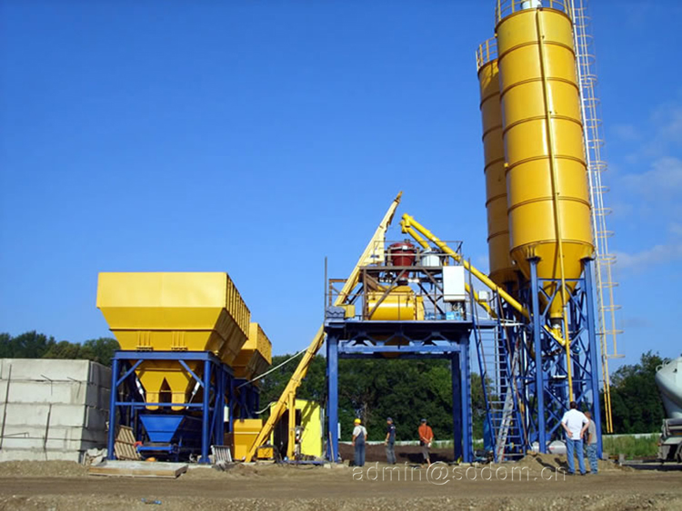 Construction Equipment Ready Mix Concrete Batching Mixing Plant for Sale
