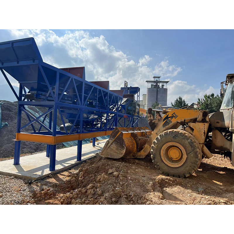 Mobile 60m3/H Concrete Batching Plant with Integrated Cement Silo