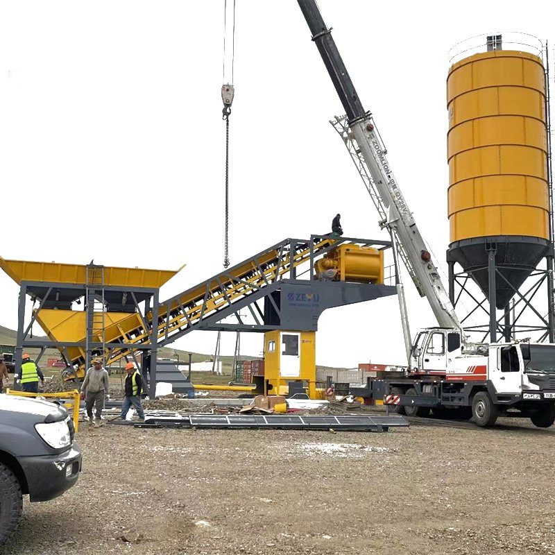 Hot Sale Advanced Modular Concrete Batching Plant Hzs90 for Construction