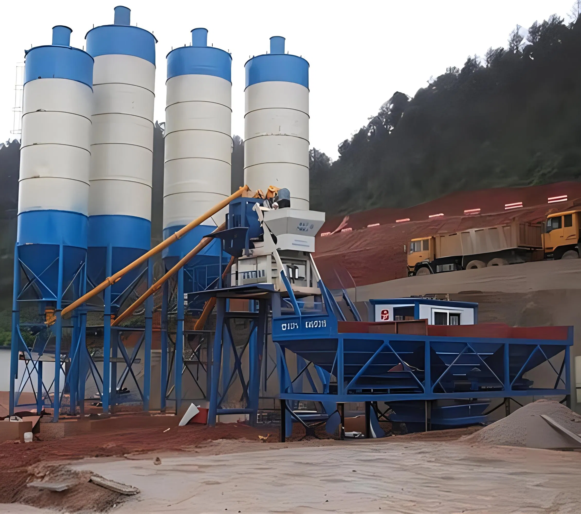 Eco-Friendly /Hzs 100 M3/H Your Trusted Partner for Concrete Mixing Plant Concrete Batching Plant