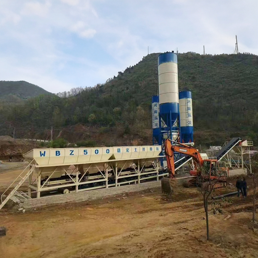 Factory Price CE ISO Automatic Fast Move Concrete Batching Plant Stabilizer Continuous Mobile Stabilized Soil Mixing Station