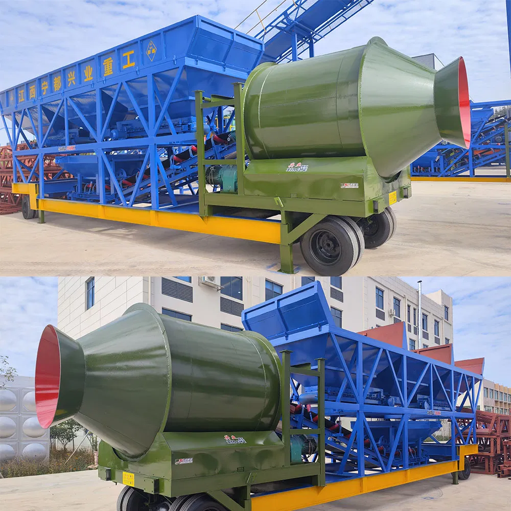 Portable Mobile Drum Concrete Mixer Batching Plant for Sale