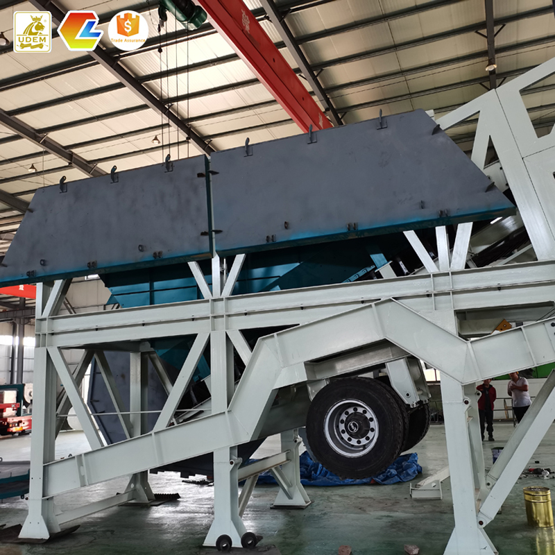 Eco-Friendly Truck Mounted Mobile Cement Concrete Batching Mix Plant for Sale
