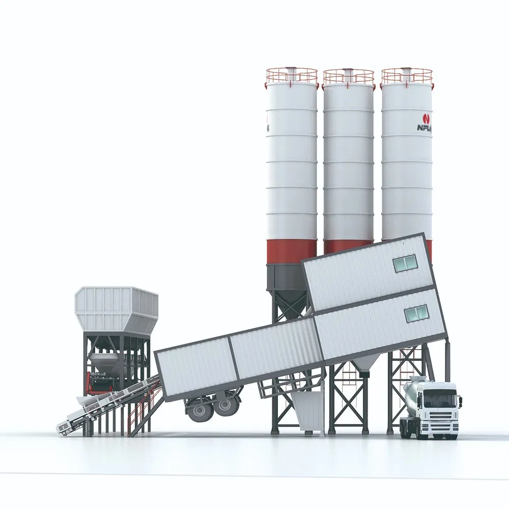 50m3 60m3 Precast Mobile Concrete Mixing Plant Ready Mix Concrete Plant Stationary Concrete Batching and Mixing Plant