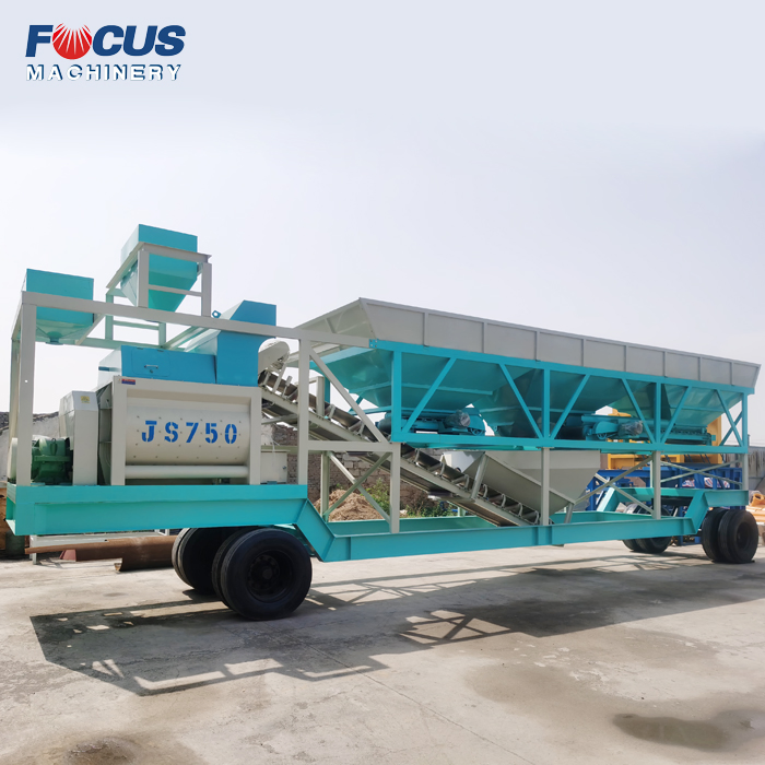 35m3/H Compact Mobile Concrete Batching Plant Price