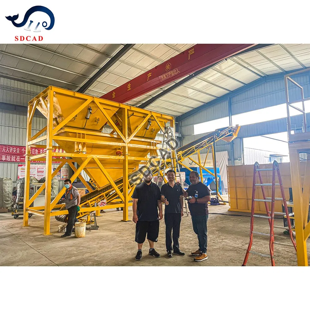 Automatic Mobile Production Line for High Capacity Concrete Mixing Dry Concrete Batching Plant