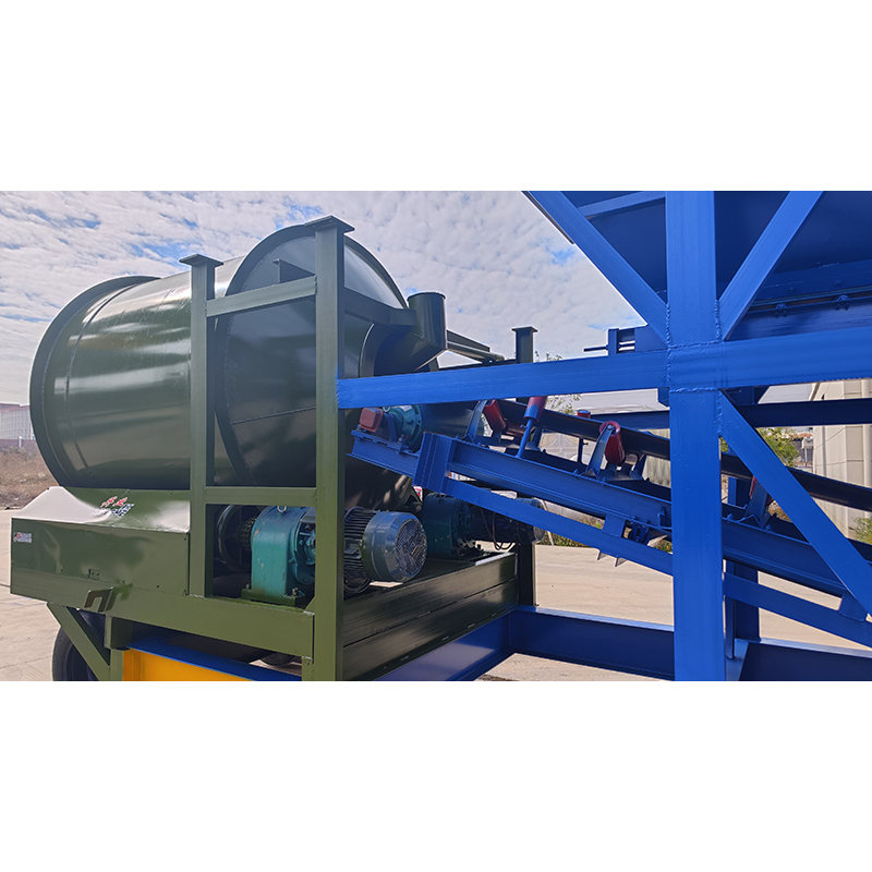 Mobile Drum Concrete Batching Mixing Plant with Wheels