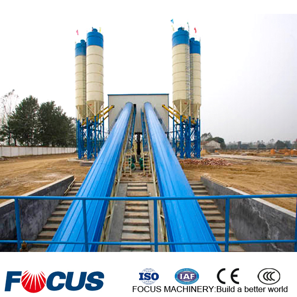 Ready Mixed Concrete Batching Plant 25-240m3/H Stationary Concrete Batching and Mixing Plant