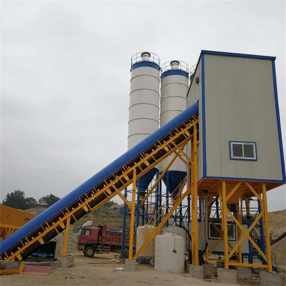 Hzs Fixed Concrete Mixing Plant Has a Strong Continuous Operation Capacity and Shortens The Construction Period