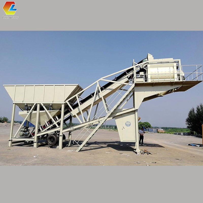 Movable Batching Plant 60m3/Hr Concrete Mixer Batching Plant