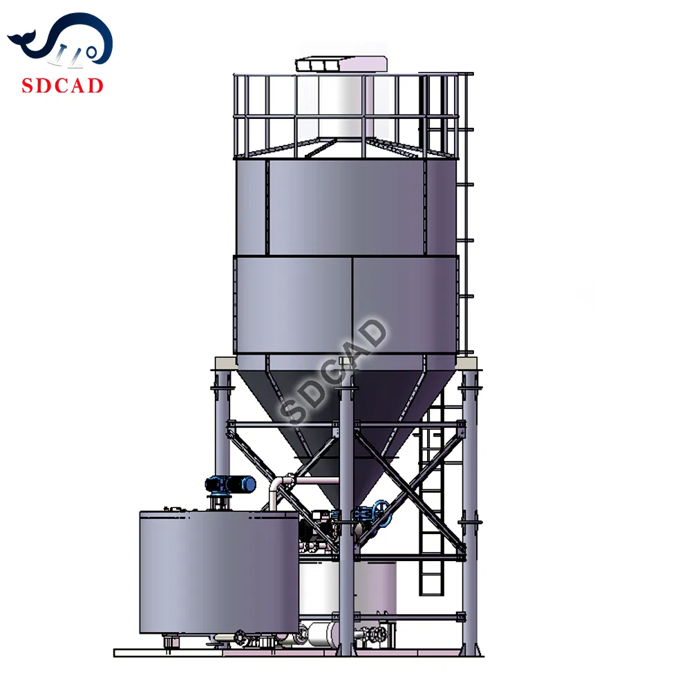 Fully Automatic 10-50m3/H Grout Mixing Plant with Container Silo as 20gp
