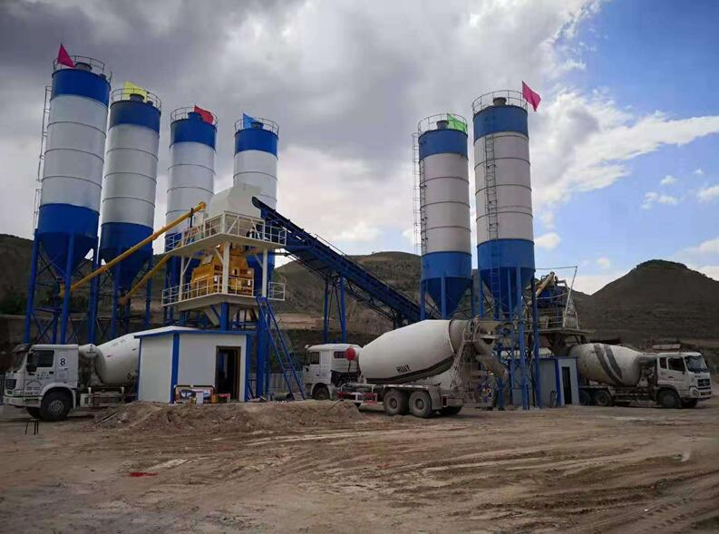 180m3/H 3cbm Twin Shaft Mixer Concrete Batching Plant for Sale