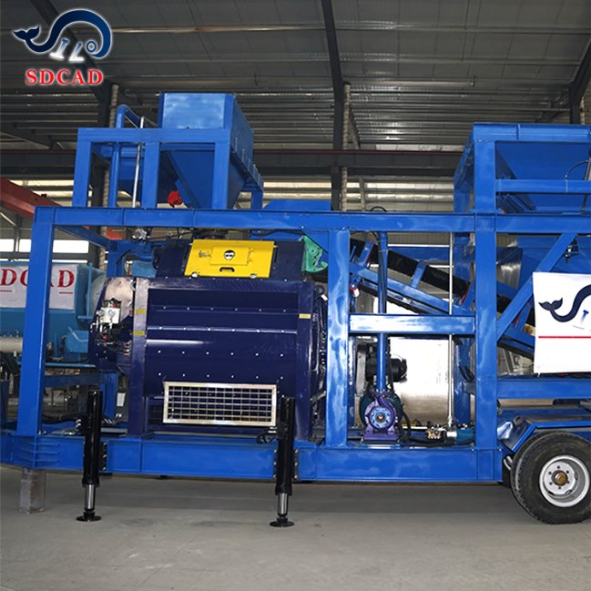 Mini Ready Mix Small Concrete Batching Plant 60m3 Self Loading Batch Plant